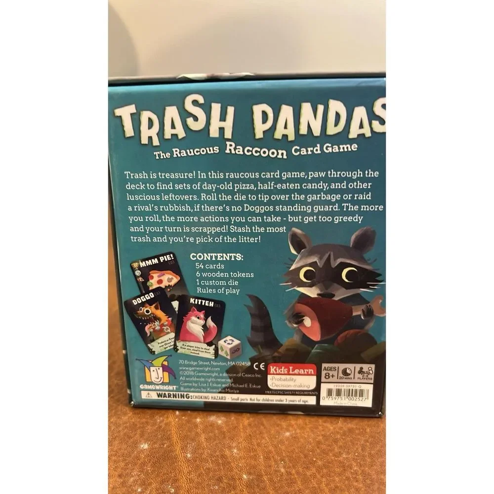 Trash Pandas Board game  Gamewright  Card game